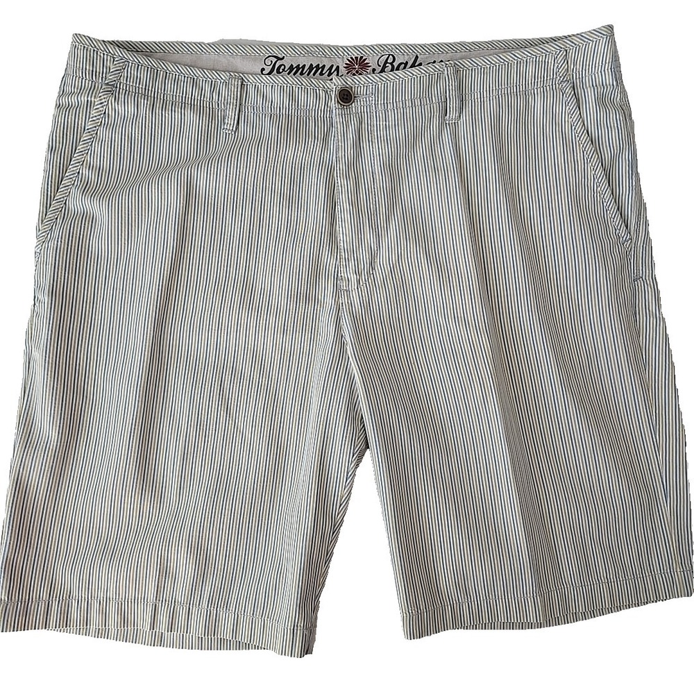 Tommy Bahama Shorts 38 Striped Paradise Nation Flat Front Beach Cotton Summer